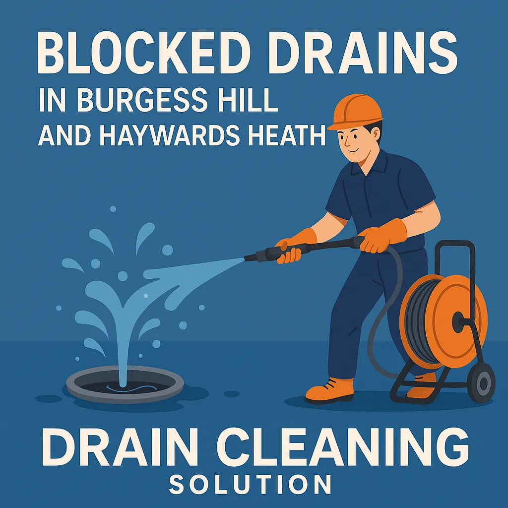 Blocked drains in Burgess Hill and Haywards Heath – Drain Cleaning Solution expert using high-pressure jetting