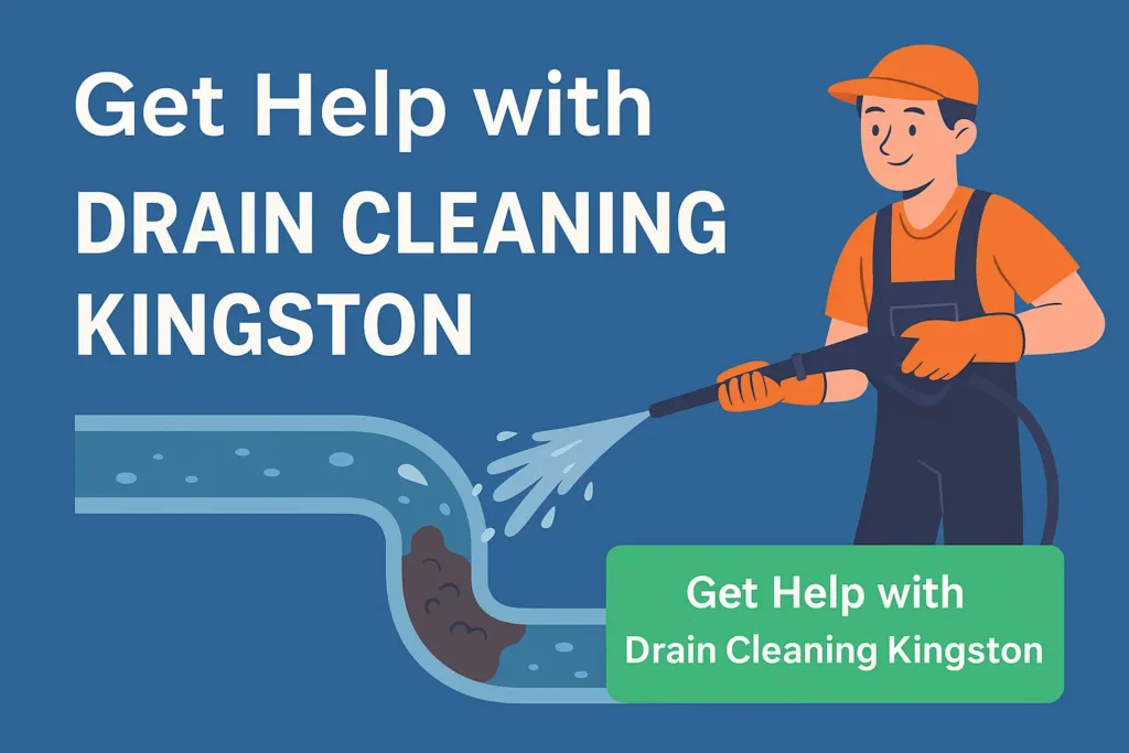 Call to action image for drain cleaning Kingston by Drain Cleaning Solution