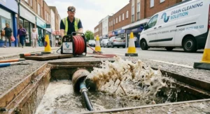 drainage , by drain cleaning solution 