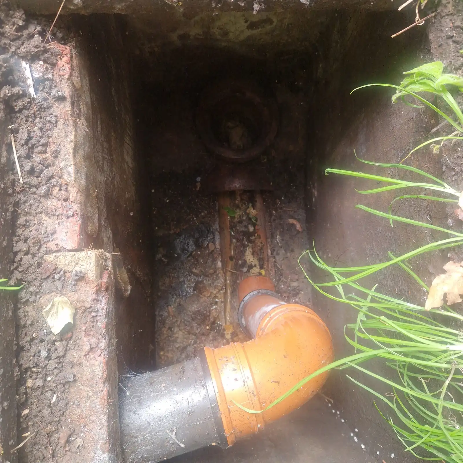 New pipework installed after a drain repair following a failed DIY unblock